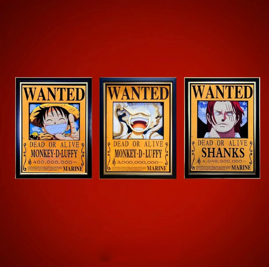 WANTED CANVAS(luffy&shanks)